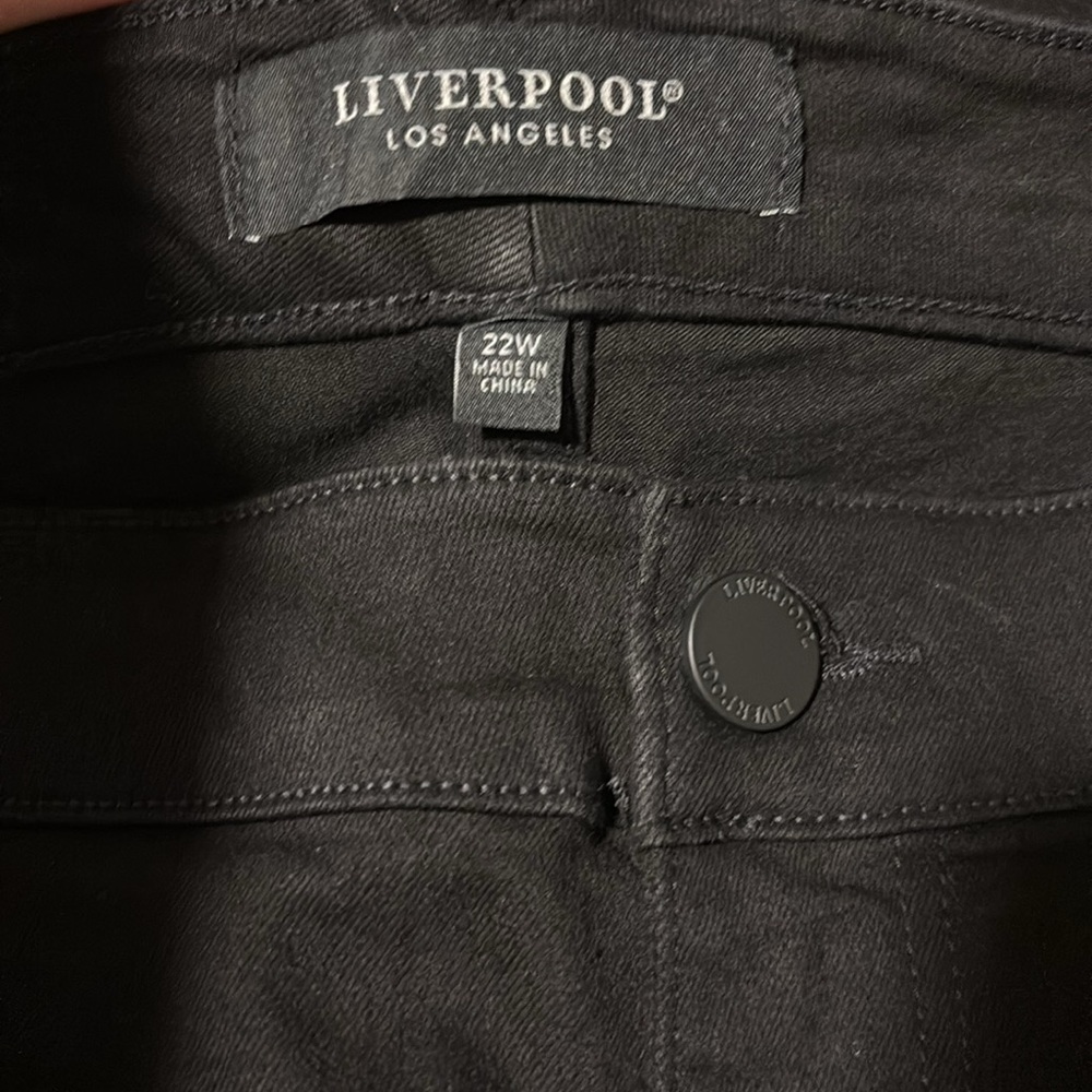 Liverpool ECO Kennedy Straight Leg Jeans In Black | Sz 22W - Picture 5 of 9